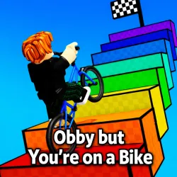 Obby but You're on a Bike Play Obby but You're on a Bike Game